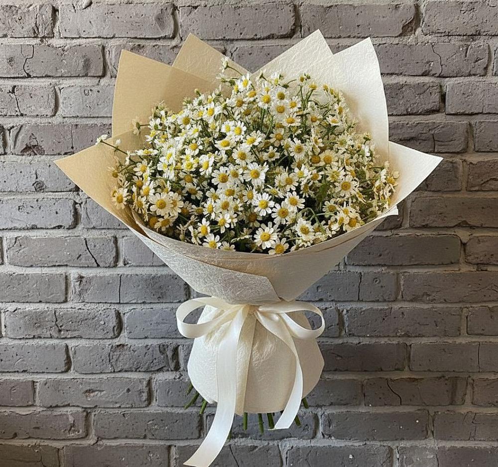 Букет Кустики радости в Майский Тульская область Букет цветов из: Ромашки в Майский Тульская область