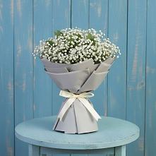 Букет Белые гипсофилы в Майский Тульская область Букет цветов из:  Гипсофила в Майский Тульская область