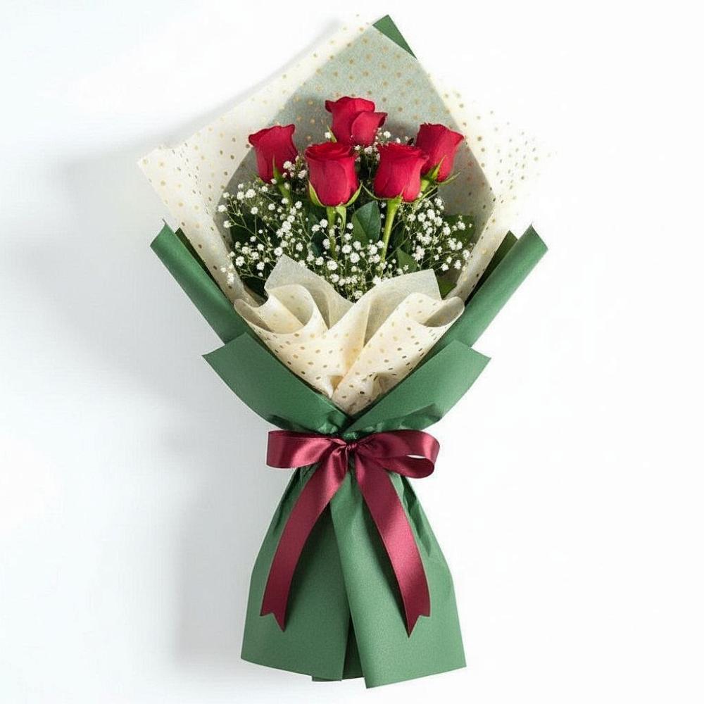 Букет рубиновое очарование в Майский Тульская область Букет цветов из: Розы в Майский Тульская область