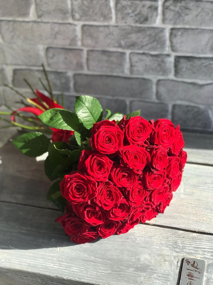 Красные розы Фридом в Майский Тульская область Букет Красные розы Фридом в Майский Тульская область