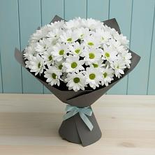 Букет белые хризантемы в Майский Тульская область Букет цветов из:  Хризантемы в Майский Тульская область