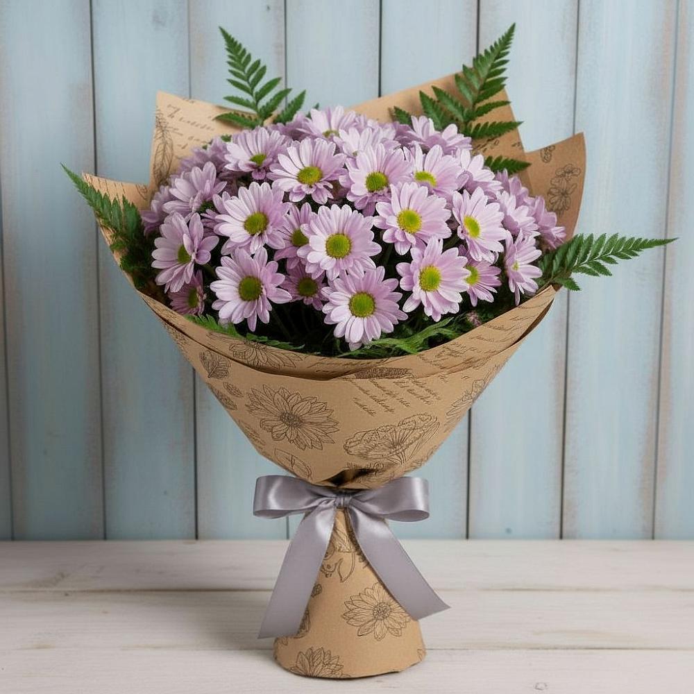 Букет цветов из: Хризантемы в Майский Тульская область
