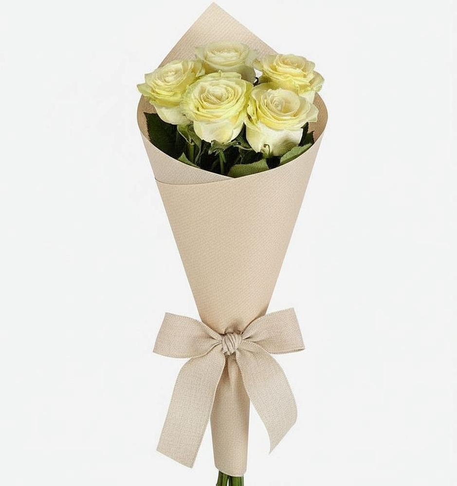 Букет белые крылья в Майский Тульская область Букет цветов из: Розы в Майский Тульская область