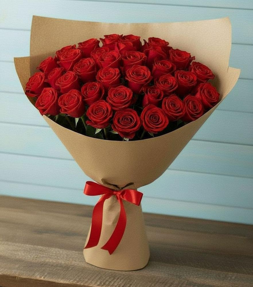Красные розы Милано в Майский Тульская область Букет Красные розы Милано в Майский Тульская область