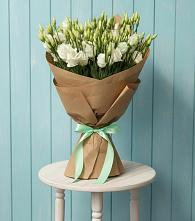 Букет Утренняя Свежесть в Майский Тульская область Букет цветов из:  Лизиантусы в Майский Тульская область