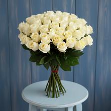 51 Белая роза Эдлесс Лав в Майский Тульская область Букет 51 Белая роза Эдлесс Лав в Майский Тульская область