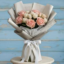 Букет Нежное облако в Майский Тульская область Букет цветов из:  Розы в Майский Тульская область