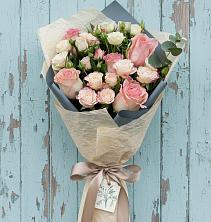 Букет нежный и розовый в Майский Тульская область Букет цветов из:  Розы в Майский Тульская область