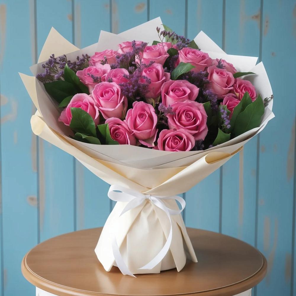 Букет счастливые мгновения в Майский Тульская область Букет цветов из: Розы в Майский Тульская область