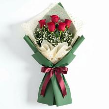 Букет рубиновое очарование в Майский Тульская область Букет цветов из:  Розы в Майский Тульская область
