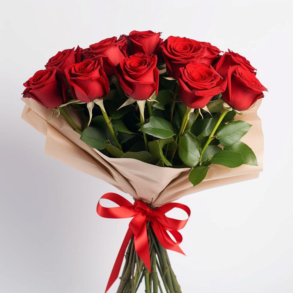 11 Красных роз Эдлесс Лав в Майский Тульская область Букет 11 Красных роз Эдлесс Лав в Майский Тульская область