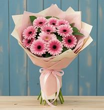 Букет пурпурно-розовый в Майский Тульская область Букет цветов из:  Герберы в Майский Тульская область