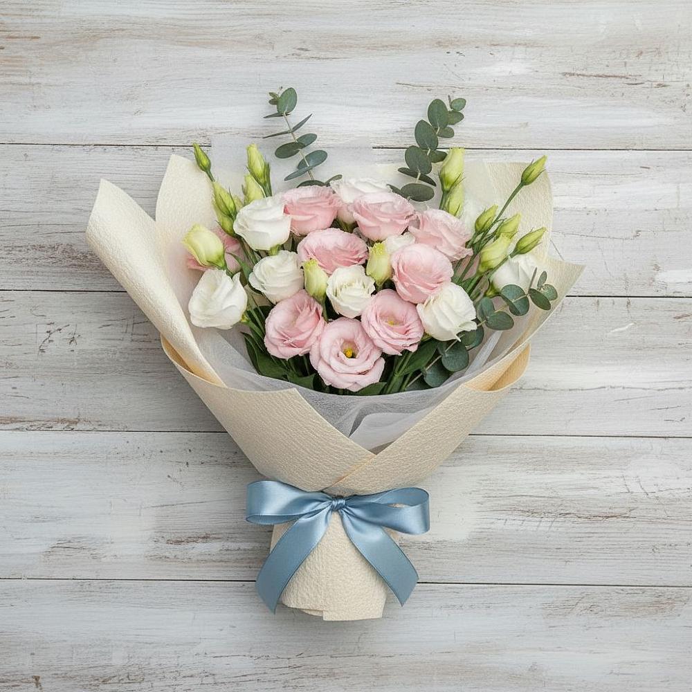 Букет цветов из: Лизиантусы в Майский Тульская область